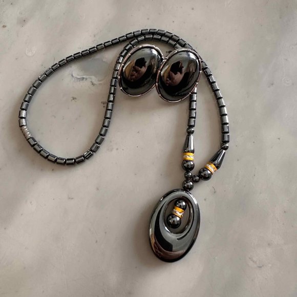 Nice Duo Necklace and clip earrings - Picture 1 of 4